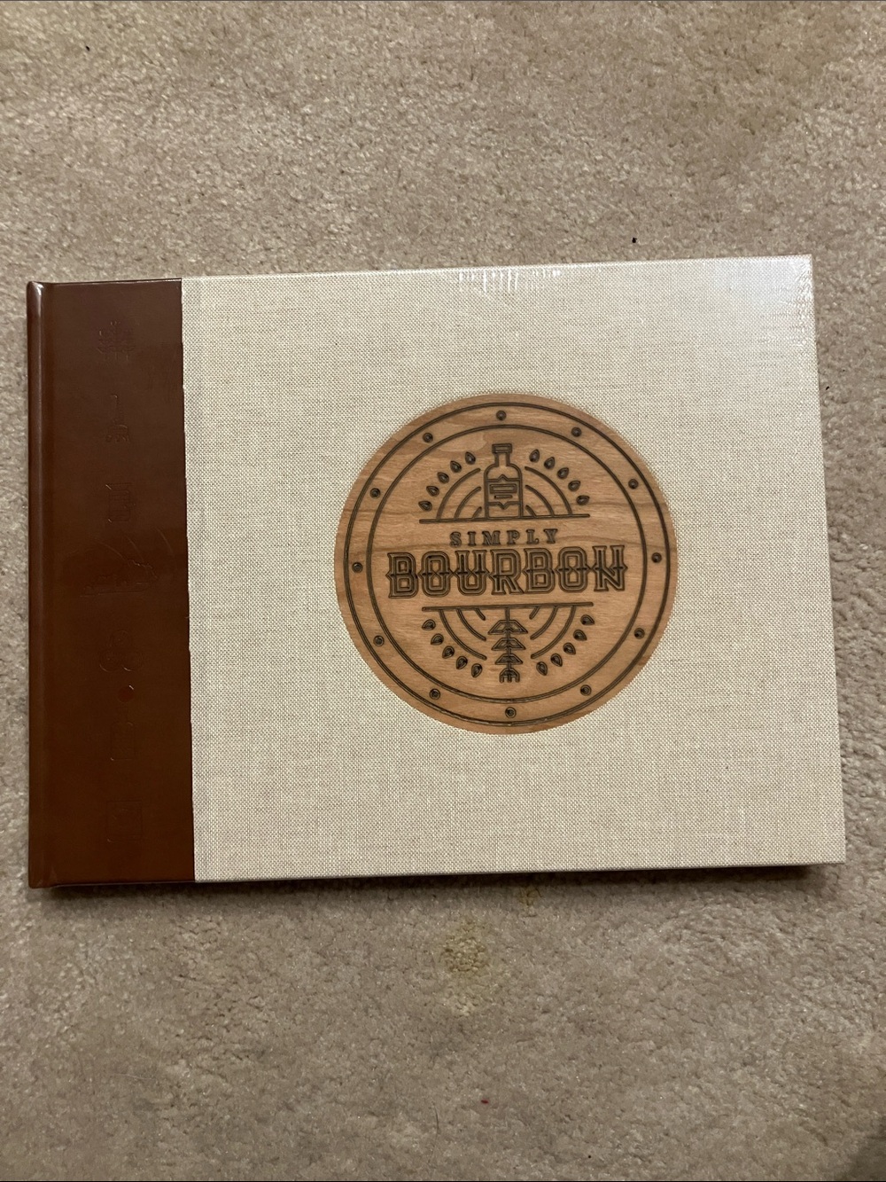Simply Bourbon Hardcover Recipe/Photo Book - Cream & Brown
